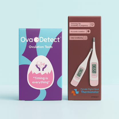 Ovulation Kit - BBT Thermometer & Ovulation Strips