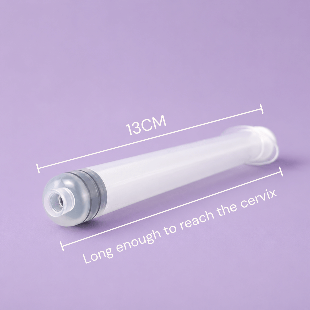 InsemiAid Insemination Syringe - 13cm Round Tip Fertility Syringe