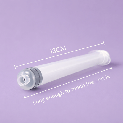 InsemiAid Insemination Syringe - 13cm Round Tip Fertility Syringe