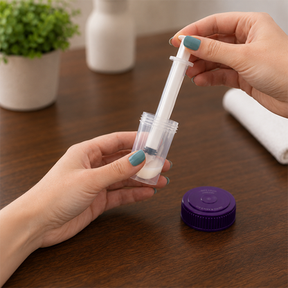 InsemiAid Insemination Syringe - 13cm Round Tip Fertility Syringe