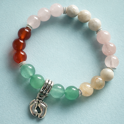 Handmade fertility and pregnancy bracelet