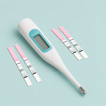 Ovulation Kit - BBT Thermometer & Ovulation Strips