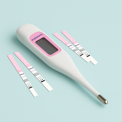 Ovulation Kit - BBT Thermometer & Ovulation Strips